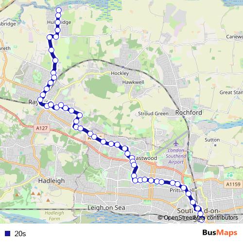 20s bus Line Map