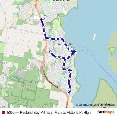 5055 bus Line Map