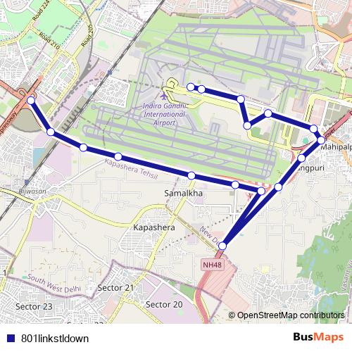 801linkstldown bus Line Map
