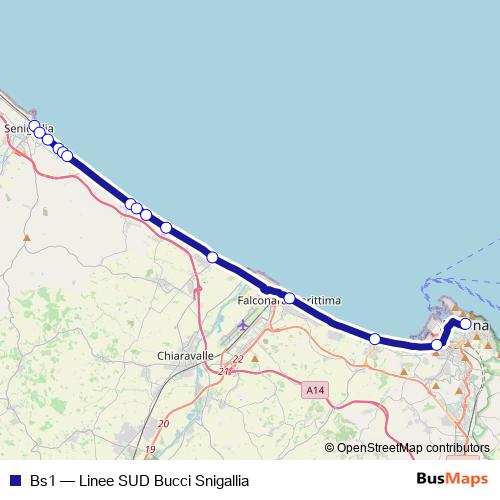 Bs1 bus Line Map