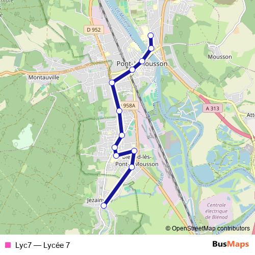 Lyc7 bus Line Map
