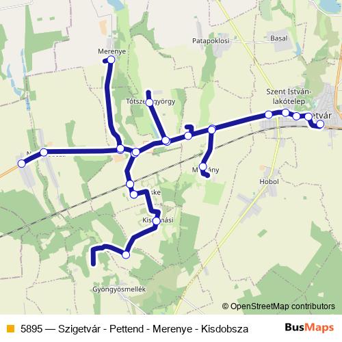 5895 bus Line Map
