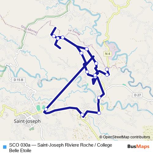 SCO 030a bus Line Map
