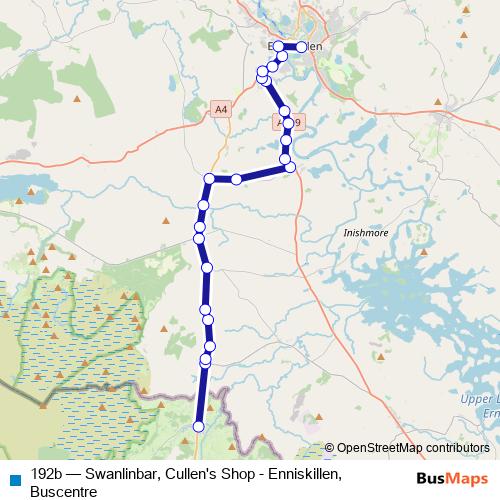 192b bus Line Map