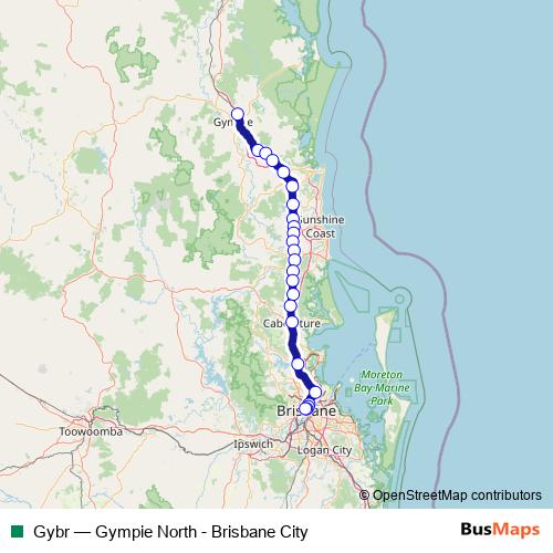 Gybr rail Line Map