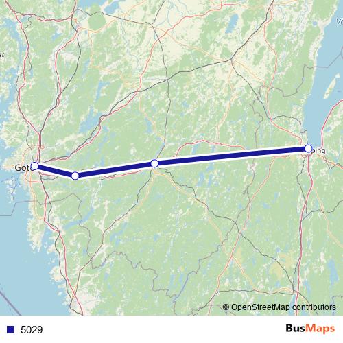 5029 bus Line Map