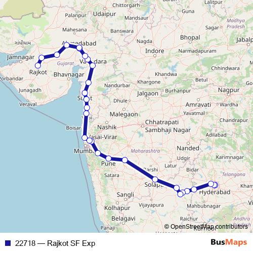 22718 rail Line Map