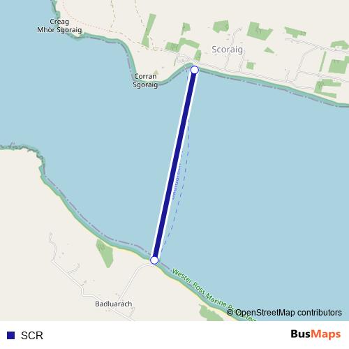SCR ferry Line Map