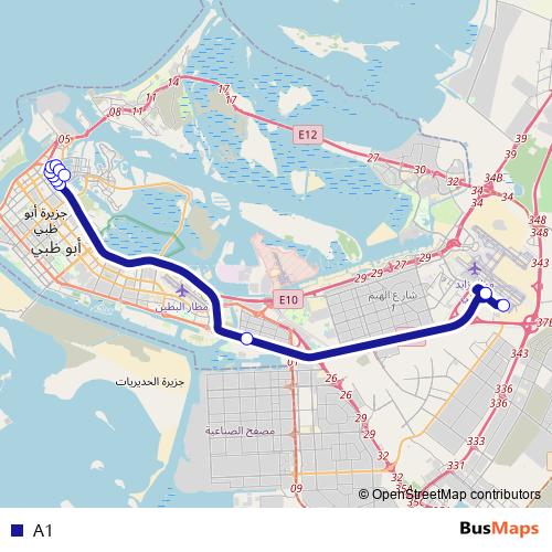 A1 bus Line Map