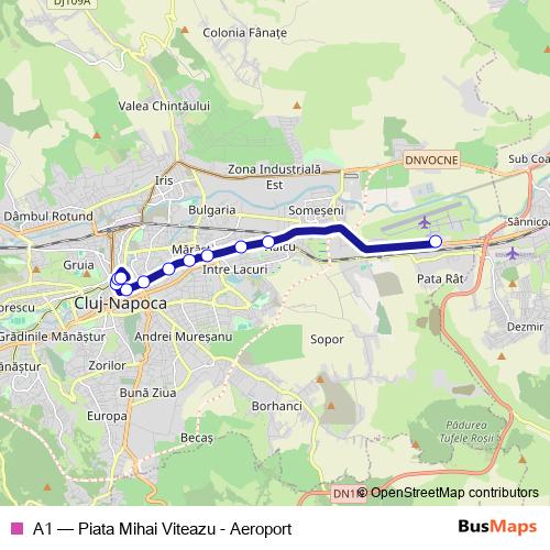 A1 bus Line Map