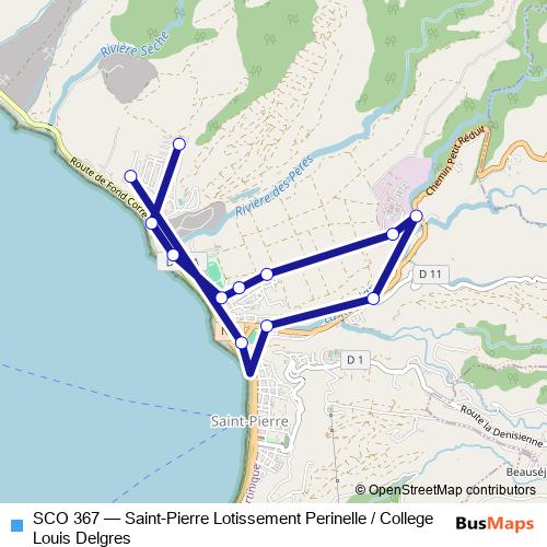 SCO 367 bus Line Map