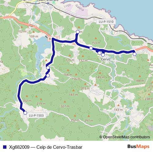 Xg682009 bus Line Map