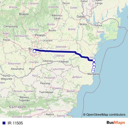 IR 11505 rail Line Map