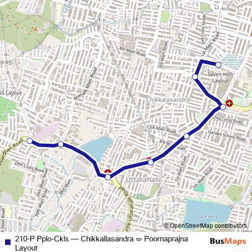210-P Pplo-Ckls bus Line Map