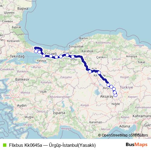 Flixbus Kk0645a bus Line Map