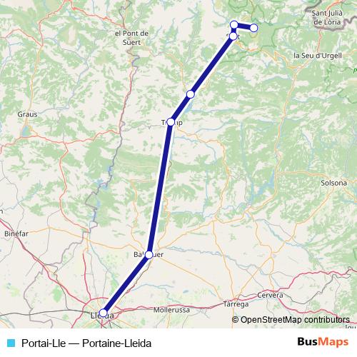 Portai-Lle bus Line Map