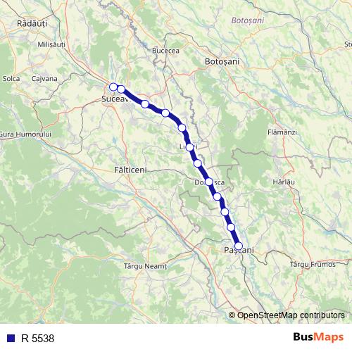 R 5538 rail Line Map