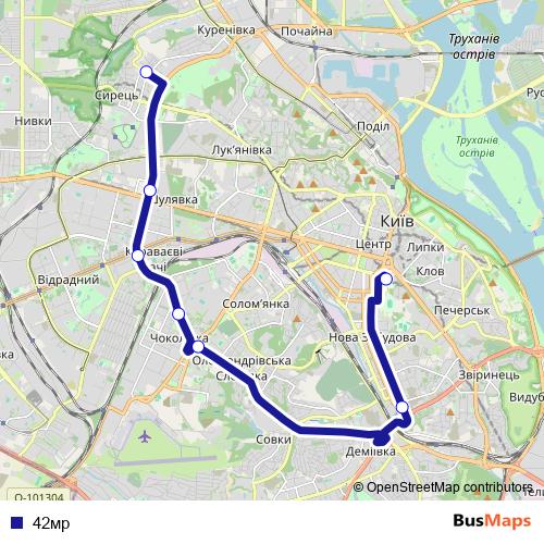 42мр bus Line Map