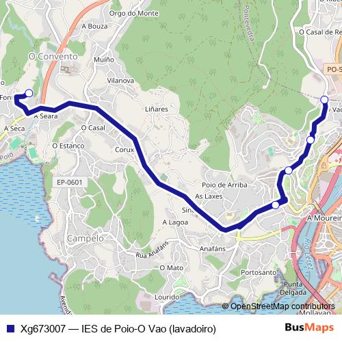Xg673007 bus Line Map