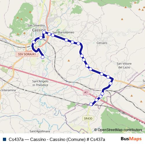 Cs437a bus Line Map