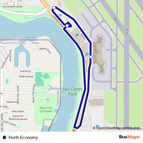 North Economy bus Line Map