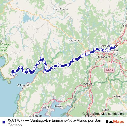 Xg817077 bus Line Map