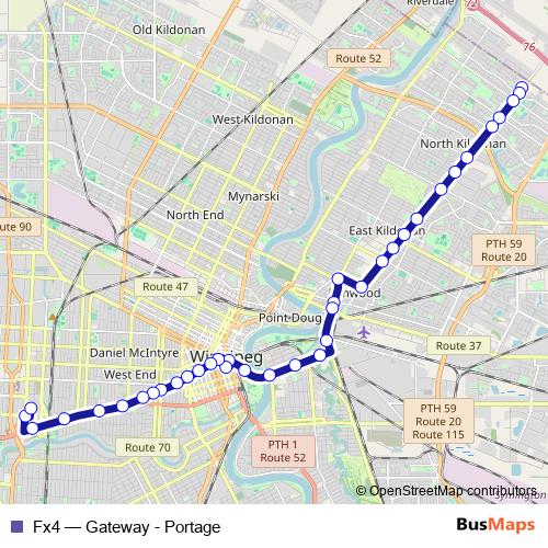 Fx4 bus Line Map
