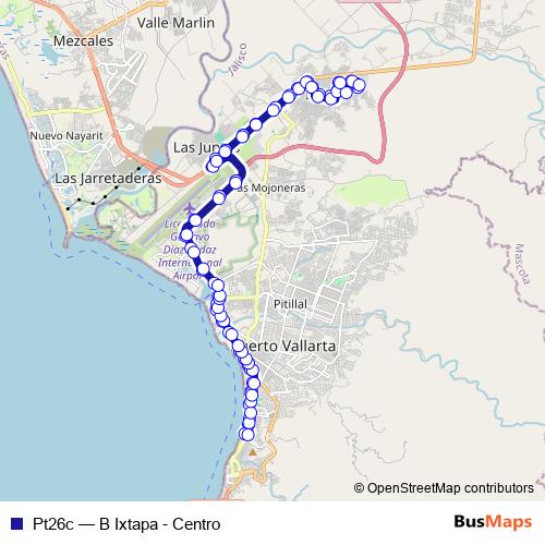 Pt26c bus Line Map