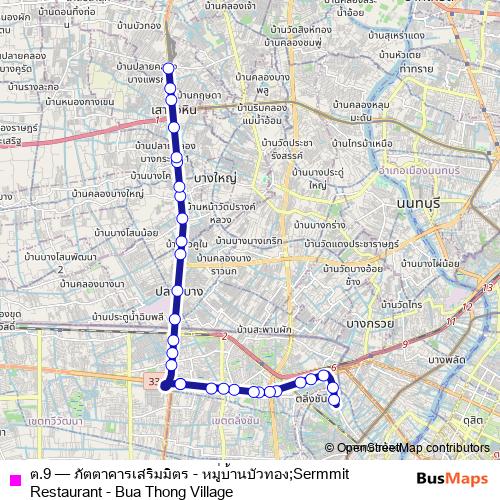 ต.9 bus Line Map