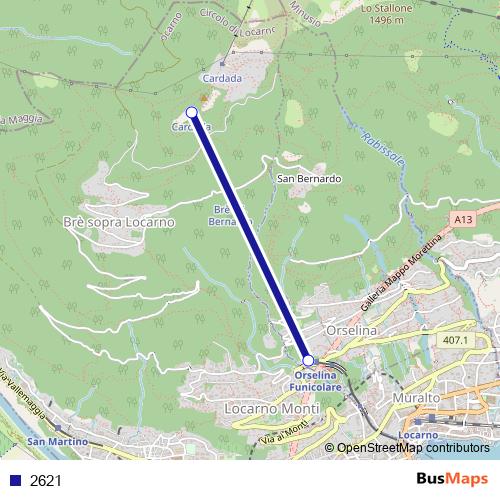 2621 cable-car Line Map