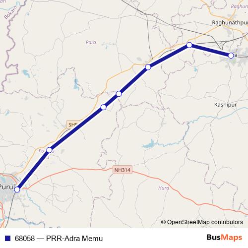 68058 rail Line Map