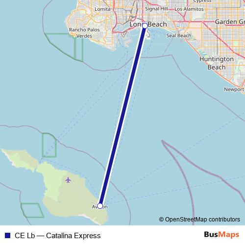 CE Lb ferry Line Map