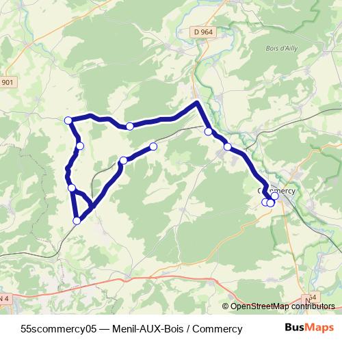 55scommercy05 bus Line Map