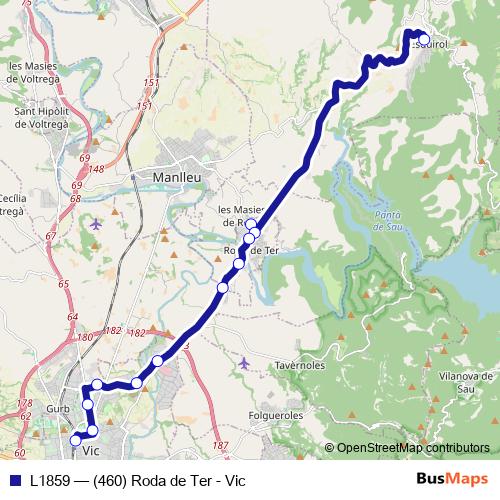 L1859 bus Line Map