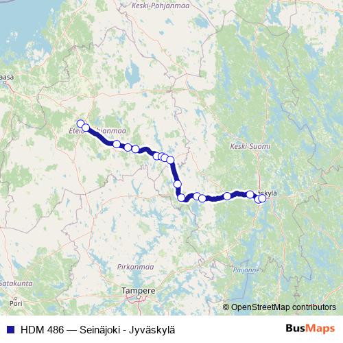 HDM 486 rail Line Map
