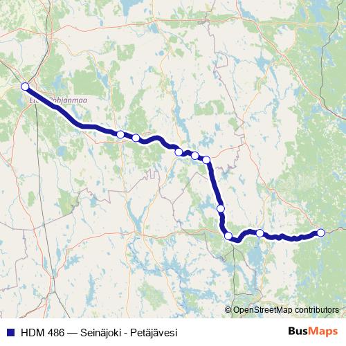 HDM 486 rail Line Map
