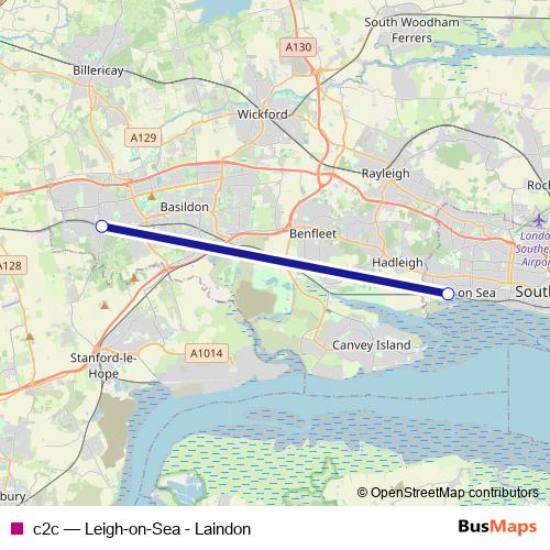c2c rail Line Map