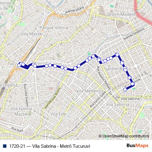 1720-21 bus Line Map