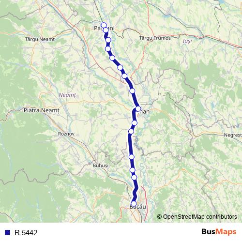 R 5442 rail Line Map