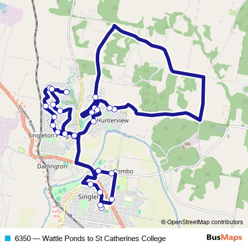 6350 bus Line Map
