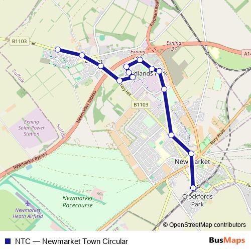 NTC bus Line Map