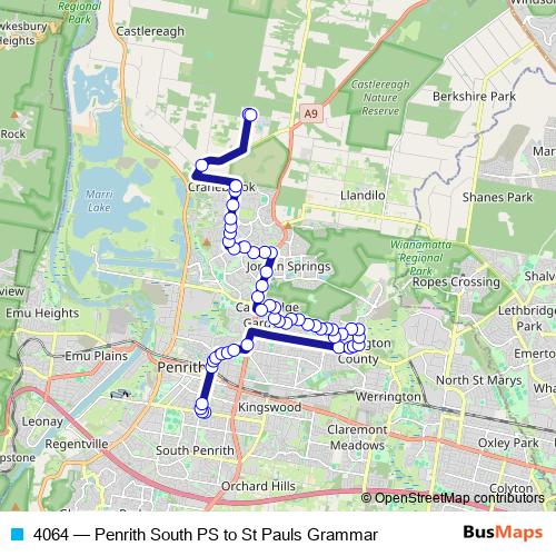 4064 bus Line Map