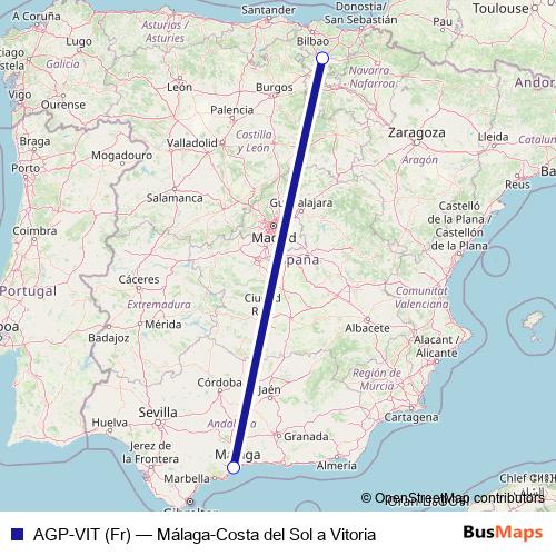 AGP-VIT (Fr) air Line Map