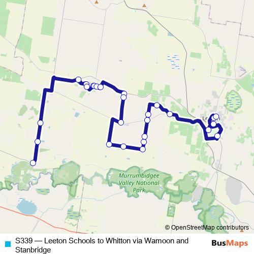 S339 bus Line Map