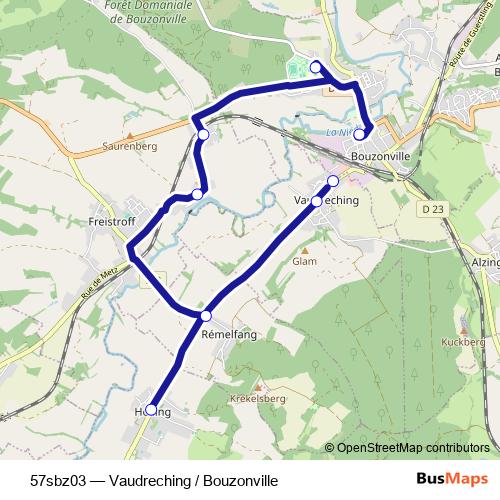 57sbz03 bus Line Map