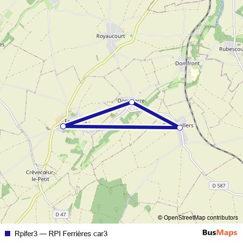 Rpifer3 bus Line Map