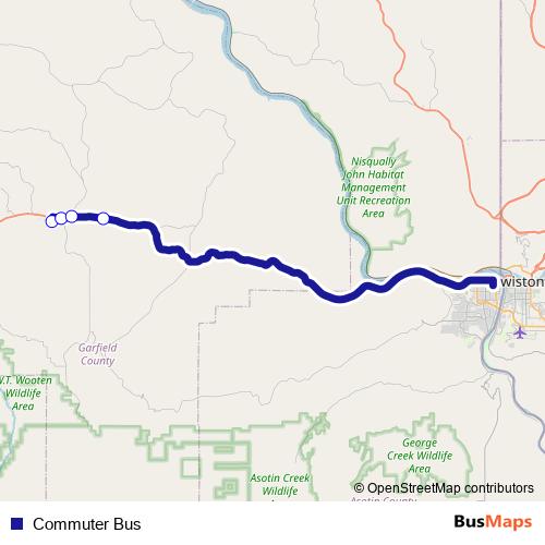 Commuter Bus bus Line Map