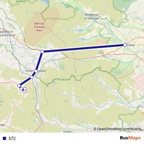 572 bus Line Map