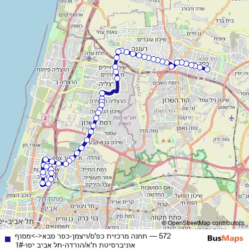 572 bus Line Map