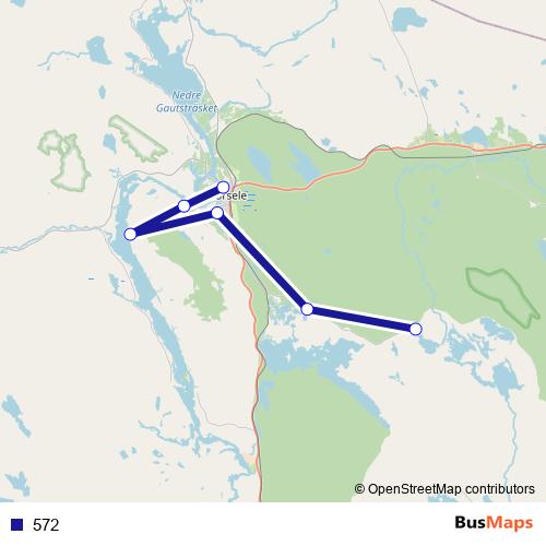 572 bus Line Map